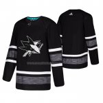 Maglia Hockey 2019 All Star San Jose Sharks Blank Nero