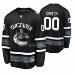 Maglia Hockey 2019 All Star Vancouver Canucks Personalizzate Nero