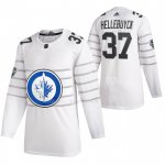 Maglia Hockey 2020 All Star Winnipeg Jets Connor Hellebuyck Autentico Bianco
