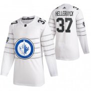 Maglia Hockey 2020 All Star Winnipeg Jets Connor Hellebuyck Autentico Bianco
