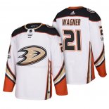 Maglia Hockey Anaheim Ducks Chris Wagner 2018 New Season Team Road Bianco