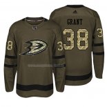 Maglia Hockey Anaheim Ducks Derek Grant Salute To Service Verde Militare