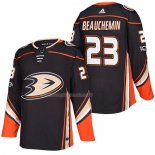 Maglia Hockey Anaheim Ducks Francois Beauchemin Home Autentico 2018 Nero