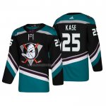Maglia Hockey Anaheim Ducks Ondrej Kase Alternato 25th Anniversario Autentico Nero