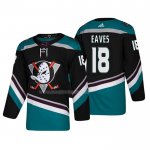 Maglia Hockey Anaheim Ducks Patrick Eaves Alternato 25th Anniversario Autentico Nero