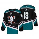 Maglia Hockey Anaheim Ducks Patrick Eaves Alternato 25th Anniversario Autentico Nero