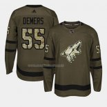 Maglia Hockey Arizona Coyotes Jason Demers 2018 Salute To Service Verde Militare
