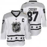 Maglia Hockey Bambino 2017 All Star Pittsburgh Penguins Sidney Crosby Bianco