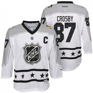 Maglia Hockey Bambino 2017 All Star Pittsburgh Penguins Sidney Crosby Bianco