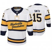 Maglia Hockey Bambino Nashville Predators Craig Smith Replica Giocatore 2020 Winter Classic Bianco