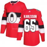 Maglia Hockey Bambino Ottawa Senators Erik Karlsson Autentico 2017 100 Classic Rosso