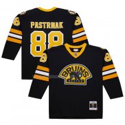 Maglia Hockey Boston Bruins David Pastrnak Mitchell & Ness 2014-15 Nero