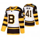Maglia Hockey Boston Bruins Jaroslav Halak 2019 Winter Classic Bianco
