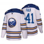 Maglia Hockey Buffalo Sabres Justin Falk Autentico 2018 Winter Classic Bianco