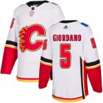 Maglia Hockey Calgary Flames Mark Giordano Road Autentico Bianco