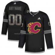 Maglia Hockey Calgary Flames Personalizzate Black Shadow Nero