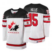 Maglia Hockey Canada Cameron Hillis 2018 Iihf World Championship Giocatore Bianco