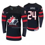 Maglia Hockey Canada Seth Jarvis 2019 Hlinka Gretzky Cup Nero