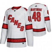 Maglia Hockey Carolina Hurricanes Jordan Martinook Away Autentico Bianco