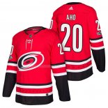 Maglia Hockey Carolina Hurricanes Sebastian Aho Home Autentico 2018 Rosso