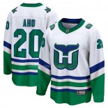 Maglia Hockey Carolina Hurricanes Sebastian Aho Whalers Premier Breakaway Bianco