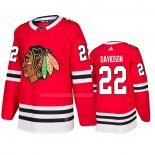 Maglia Hockey Chicago Blackhawks Brandon Davidson Home Rosso