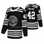 Maglia Hockey Chicago Blackhawks Gustav Forsling 2019 Winter Classic Nero