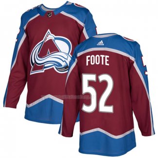 Maglia Hockey Colorado Avalanche Adam Foote Home Autentico Rosso
