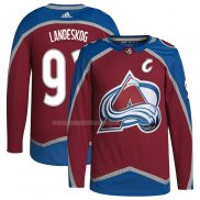 Maglia Hockey Colorado Avalanche Gabriel Landeskog Primegreen Autentico Pro Maroon