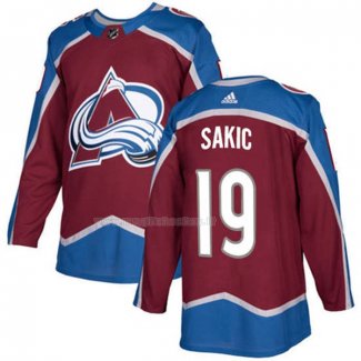 Maglia Hockey Colorado Avalanche Joe Sakic Home Autentico Stitched Rosso
