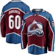 Maglia Hockey Colorado Avalanche Justus Annunen Home Premier Breakaway Rosso