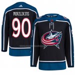 Maglia Hockey Columbus Blue Jackets Elvis Merzlikins Reverse Throwback Autentico Nero