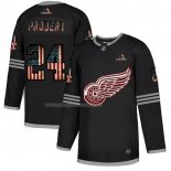 Maglia Hockey Detroit Red Wings Bob Probert 2020 USA Flag Nero
