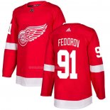 Maglia Hockey Detroit Red Wings Sergei Fedorov Home Autentico Rosso
