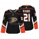 Maglia Hockey Donna Anaheim Ducks Chris Wagner Autentico Giocatore Nero