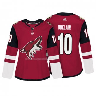 Maglia Hockey Donna Arizona Coyotes Anthony Duclair Autentico Giocatore Rosso