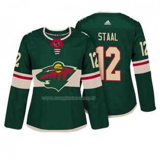 Maglia Hockey Donna Minnesota Wild Eric Staal Autentico Giocatore Verde