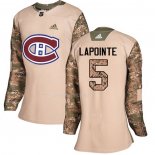 Maglia Hockey Donna Montreal Canadiens Guy Lapointe Autentico 2017 Veterans Day Camuffamento