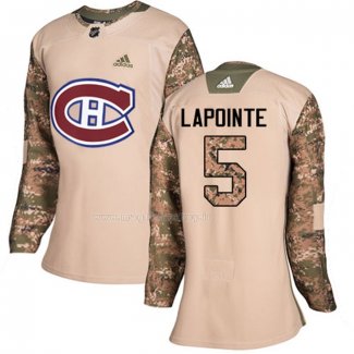 Maglia Hockey Donna Montreal Canadiens Guy Lapointe Autentico 2017 Veterans Day Camuffamento