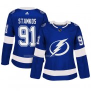 Maglia Hockey Donna Tampa Bay Lightning Steven Stamkos Autentico Giocatore Blu