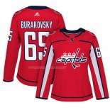 Maglia Hockey Donna Washington Capitals Andre Burakovsky Home Autentico Giocatore Rosso