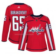 Maglia Hockey Donna Washington Capitals Andre Burakovsky Home Autentico Giocatore Rosso