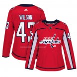 Maglia Hockey Donna Washington Capitals Tom Wilson Home Autentico Giocatore Rosso