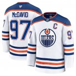 Maglia Hockey Edmonton Oilers Connor Mcdavid Away Bianco
