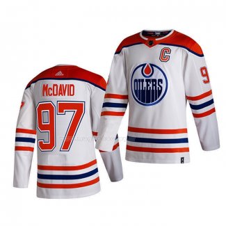 Maglia Hockey Edmonton Oilers Mcdavid Bianco