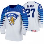 Maglia Hockey Finlandia Kristian Tanus Home 2020 Iihf World Junior Championship Bianco
