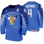 Maglia Hockey Finlandia Mikko Lehtonen Away 2020 Iihf World Championship Blu