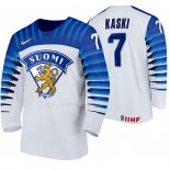 Maglia Hockey Finlandia Oliwer Kaski Home 2020 Iihf World Championship Bianco