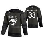 Maglia Hockey Florida Panthers Sam Montembeault 2019 Veterans Day Camuffamento