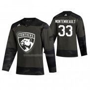 Maglia Hockey Florida Panthers Sam Montembeault 2019 Veterans Day Camuffamento